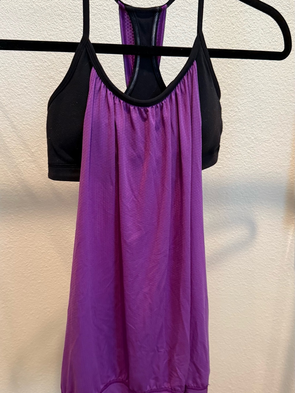 lululemon athletica Purple and Black Racerback Tank
